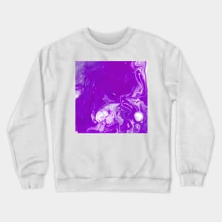 Violet Abstract Liquid Art Crewneck Sweatshirt